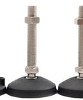 Top Shelf Adjustable Leveling Feet Glide Pads With Hella Sturdy Nylon Base And No Sweat Mounting For Secure Workbench Cabinet Machine Machinery Tool Stand Setup, various sizes with metal screws.