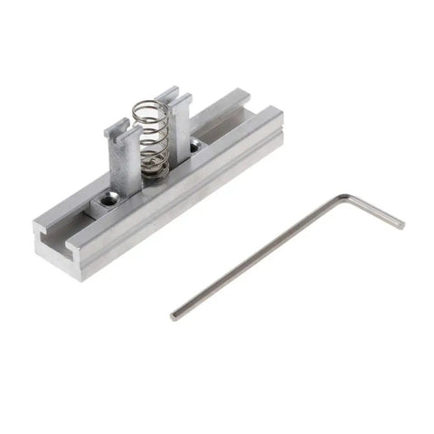 Heavy Duty Universal BGA Reballing Stencil Kit With Solid Metal Holders And Zero Sweat Solder Masks Perfect For DDR1 DDR2 DDR3 Chip Fixes Straight On Your Workbench, showing metal holder and spring.