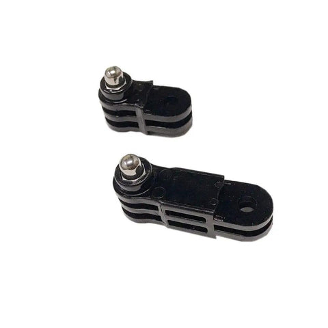 Three Way Adjustable Extension Pivot Arm Mount For Action Cameras Like 11 10 9 8 7 6 5 Black Session 5 4 Long And Short Extensions For Vertical Or Horizontal Angles Durable High-Impact ABS Rugged For Skiing Surfing Racing. Black ABS pivot arm kit with long and short arms