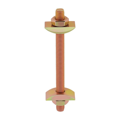 Six Piece M8 Countertop Connector Bolt Set For Tight Countertop Joints And Furniture Fastening Draw Bolts With Half Moon Washers