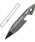 Mini Pencil EDC Pendant With Infinite Keychain, titanium compact graphite writing tool for quick notes