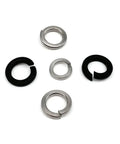 All In One 320 Piece Split Lock Washer And Elastic Gasket Kit For M2 To M8 304 Stainless Steel And Black Carbon Steel Hardware Assortment Must Have For Delicate Electronics Machinery And Automotive Projects And DIY Fixes split lock washers