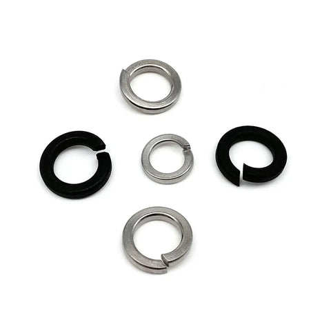 All In One 320 Piece Split Lock Washer And Elastic Gasket Kit For M2 To M8 304 Stainless Steel And Black Carbon Steel Hardware Assortment Must Have For Delicate Electronics Machinery And Automotive Projects And DIY Fixes split lock washers