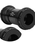 Alloy BB30 Bottom Bracket For 24x24mm Cranks Integrated 42mm Frame Shell Easy Install Black Finish High Strength Bearings