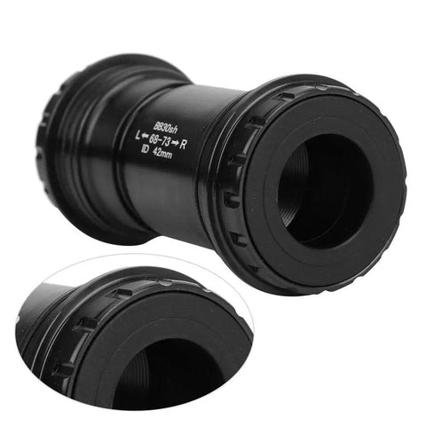 Alloy BB30 Bottom Bracket For 24x24mm Cranks Integrated 42mm Frame Shell Easy Install Black Finish High Strength Bearings