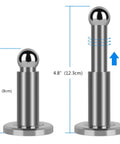 Adjustable Height Magnetic Door Stopper Heavy Duty Magnetic Door Stop 304 Stainless Steel Door Holder with height adjust from 3.15 to 4.8 inches
