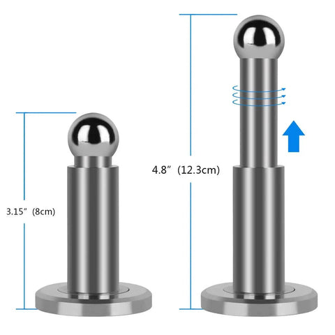 Adjustable Height Magnetic Door Stopper Heavy Duty Magnetic Door Stop 304 Stainless Steel Door Holder with height adjust from 3.15 to 4.8 inches