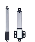 Beefy 24V Electric Linear Actuator With 10mm 30mm 50mm And 100mm Stroke Options For Industrial Automation High Precision Smooth Quiet Motion Reliable Piston Actuator For Tight Tolerances, silver metal body