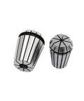 Premium Er11 Spring Collet Set 0.008mm Accuracy Perfect For Milling Lathe CNC Work With Ergonomic Handle Secure Grip And Durable Build 1-8mm Precision Tool Kit showing two ER11 collets.