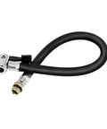 Super Tough Durable Flexible Rubber Tire Inflation Pump Hose Extension Tube One Quarter Inch Thread Connector Air Inflator hose with metal fittings