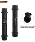 3/4 Inch Irrigation Venturi Fertilizer Injector Kit Plastic Black Tubes For Outdoor Garden Farm Lawn 2 Pack Fertilizer Mixer