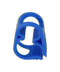 Four Pack Adjustable Hose Clamps For One Quarter To One Half Inch Tubes Blue Water Flow Control Clips Sturdy Plastic With Strong