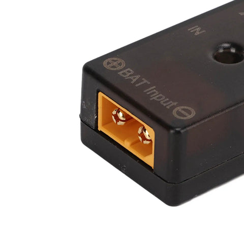 Hella Safe 150W RC LiPo Storage Kit Bulb Discharge Module with gold connectors for battery input and safe energy discharge.