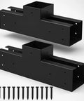 Post And Beam T Bracket Set For 4x4 Lumber Pergola Kit Heavy Duty Outdoor Hardware With Secure Beam To Post Connections