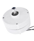 Close-up of Cool 300-Watt Wind Generator with Precise Permanent Magnet Design, showcasing the durable white casing and mount.