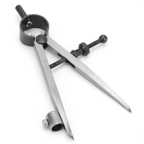 Reliable Smooth Operator Adjustable Rotating Craft Tool Wing Divider Line Scriber Drawing Compass, steel construction for precision layout.