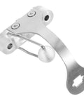 3 Piece Stainless Epee Socket Replacement Bracket Set for Fencing Training, close-up of stainless steel construction and screws