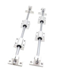 High Precision Linear Guide Rail Kit With Four SK12 Support Clamps And SCS12UU Bearing Sliders Plus Two 12mm Optical Shafts for CNC and 3D printers