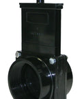 Valterra ABS gate valve, black, 3-inch FPT with T-handle