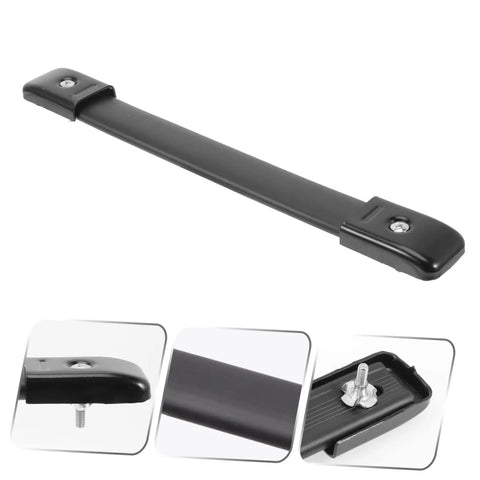Slick Black Speaker Handle Strap Made From Heavy Duty Alloy And Real Leather For Straight Up Secure Grip And Quick Easy Installation On Any Car Audio Setup That Demands Badass Style