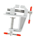 Portable Home Vice Clamp For Small Projects with nonslip cast steel design, ideal for jewelry making, crafting, and DIY home use.