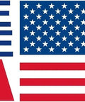 Made in the USA with American flag graphic