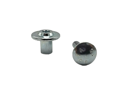 Enclosed Trailer Door Carriage Bolt Kit 5/16-18 X 1 Inch with flanged barrel Torx nut shown together