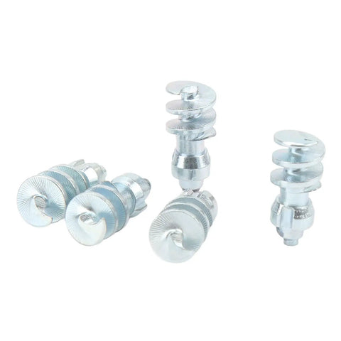 Built Tough 50 Pcs Tungsten Steel Screw Tire Studs And Heavy Duty Winter Snow Spikes for ice traction, featuring silver steel spikes.