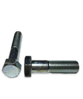 Hex Bolt Four And Three Quarters Inch Zinc Plated Grade Five Cap Screw Coarse Thread Heavy Duty Fastener, side view