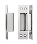 Invisible Cross Door Hinge For Wooden Doors And Aluminum Frame Doors, 180 Degree Opening, Zinc Alloy Die Cast With Stainless Steel Build