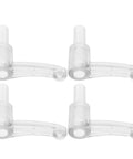 Four Piece Replacement Drive Gear Set For Gumball And Candy Machines, Durable Plastic Gears With Precise Drive Mechanism, Easy Installation, Maintenance And Repair Parts To Keep Your Vending Machines Running Smoothly. clear plastic gear set