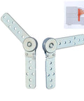 Top Shelf Knockout Heavy Duty Furniture Hinges For Bed To Sofa Conversion Built Like A Tank Steel pivot connector with locking gears.