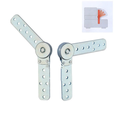 Top Shelf Knockout Heavy Duty Furniture Hinges For Bed To Sofa Conversion Built Like A Tank Steel pivot connector with locking gears.