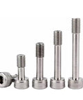 Built Tough M8 X 45mm Stainless Steel Captive Screws With Hex Socket Cap Head And Plain Washers in various sizes.