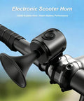 Electric Scooter Horn And Handlebar Bell For Razor E225 2008-2026, mounted on handlebar, tool-free installation, black.
