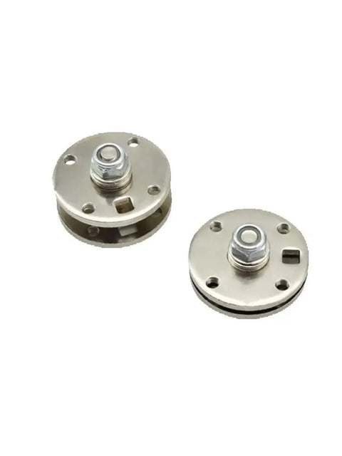 Circular disk damper hinge with M8 stud, 5 Nm torque, 360° rotation, metal finish, 2 pcs, Amazon