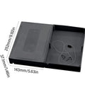 Heavy Duty 48V 13S 6P Electric Bicycle Battery Box Compatible With 18650 Cells Foldable Ebike Enclosure showing dimensions and black material.