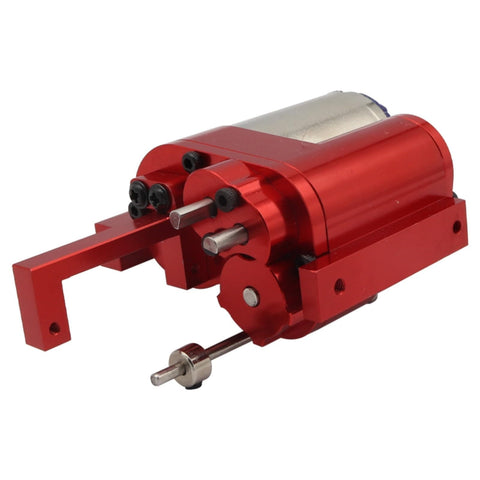 2nd Gear Metal Gearbox For 1/16 RC Cars With Upgraded All Metal Transmission 2 Speed High And Low Gears Reverse Function Durable 370 Brushed Motor Compatible With WPL C24 C34 C44 C54 B16 B36 MN D90 MN40 MN45 MN77 MN99 MN99s