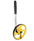 Fauitay 8 Inch Measuring Wheel with Telescopic Pole for Distance, yellow and black design, adjustable handle for custom measurements.