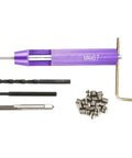 Pro Grade M4 0.7 Thread Repair Kit With Stainless Steel Wire Thread Inserts And Installation Tools For Auto Repair Complete Set With Drill Tap And Wire Inserts Easy Storage Durable Heavy Duty Fix, drill tap and inserts shown