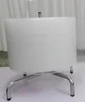 Heavy Duty Vertical Bubble Wrap Dispenser For Wide Rolls Up To Fifty Nine Inches with steel legs holding large roll of bubble wrap.