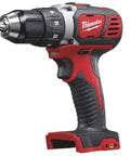 Compact M18 18V Cordless Drill Driver With Half Inch Keyless Chuck And 500 Inch Pounds Heavy Hitter Torque 1800 Rpm side view showing handle and chuck.