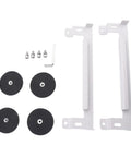 Versatile Mini Satellite Car Mount Kit With Magnetic Base showing brackets, magnetic disks, screws, and wrench