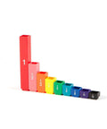 Rainbow Fraction Tower Cubes Set Of 51 Colorful Fraction Cubes For Fraction Equivalency, Montessori Math Blocks arranged by size