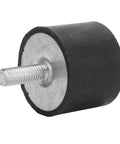 4Pcs Vibration Rubber Bobbin Mount Isolator Set For Automobiles Machinery Fitness Equipment And Generators VE40x30 M8x23 Shock Absorber Vibration Dampers To Beat Rattle And Noise And Keep Equipment Running Smooth, black rubber bobbin mount with M8x23 threaded bolt