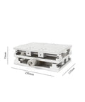 Rock Solid 2 Axis Work Table for Precision Marking and Alignment, 2D Slide Bench With Handwheel, Heavy Duty Platform, size 235x177mm