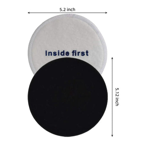 Black and white foam filters with measurements, part of 4 Pack Pre Motor Foam Filters For Powerspeed NEU180 NEU190 Series Vacuums