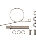 Cool Fishing Reel Handle Knob Repair Kit With Shaft And Bearings Includes Washers Screws Gasket Assembly For Freshwater Upgrades银色金属 10 Pieces Size 7 4 2 5mm, metal shaft and parts