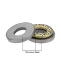 uxcell F4-10M thrust ball bearings, chrome steel, 4x10x4 mm, set of 5, close-up view