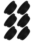 Top Tier 6 Pack Silicone Grommets For Wire Protection Shield Cables From Sharp Edges On Electrical Equipment And Hydroponic Systems With Universal Design For Any Gauge Cord, black